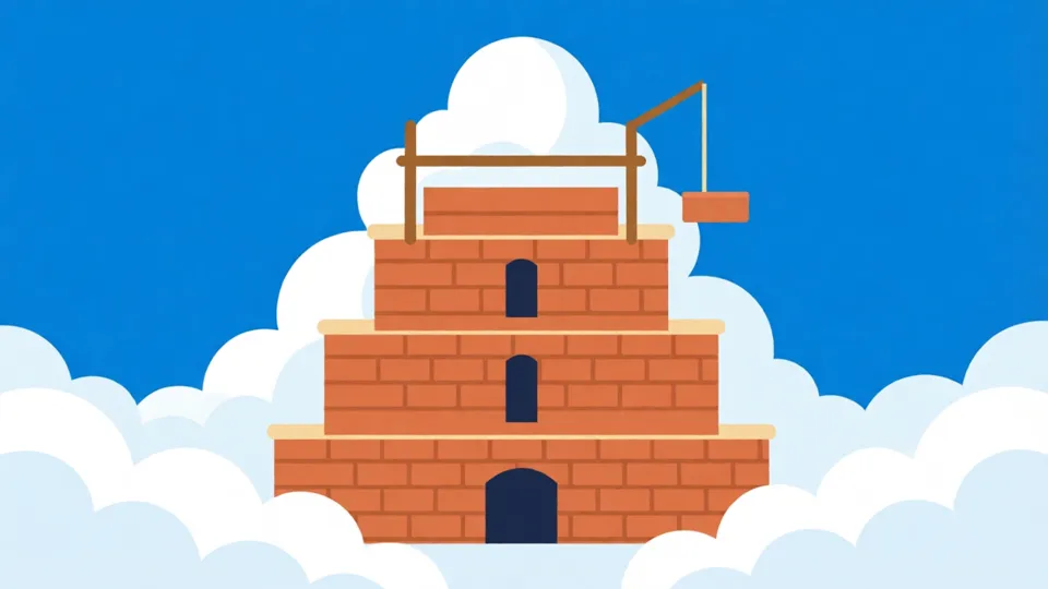 A torre de Babel nas nuvens